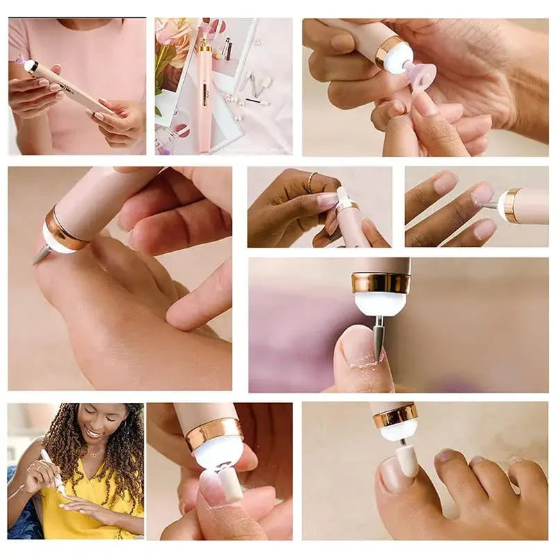 Finishing Touch Flawless Salon Nails Kit, Electronic Nail File .
