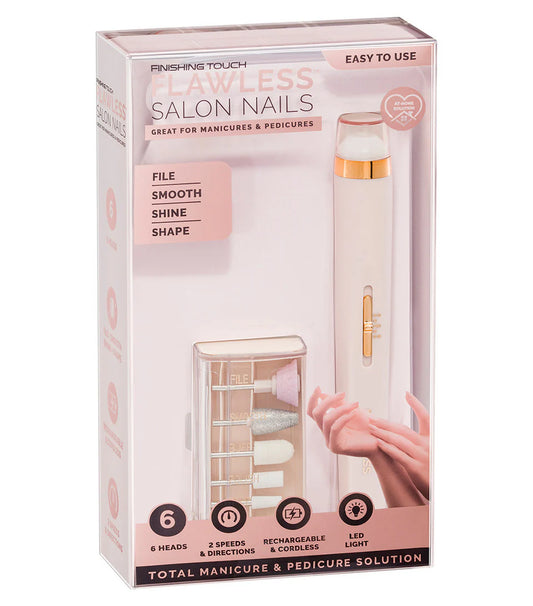 Finishing Touch Flawless Salon Nails Kit, Electronic Nail File .