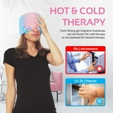 Migraine Relief Hat headache hat Gel Hot Cold Therapy Ice Cap For Relieve Pain Ice Hat Eye Mask